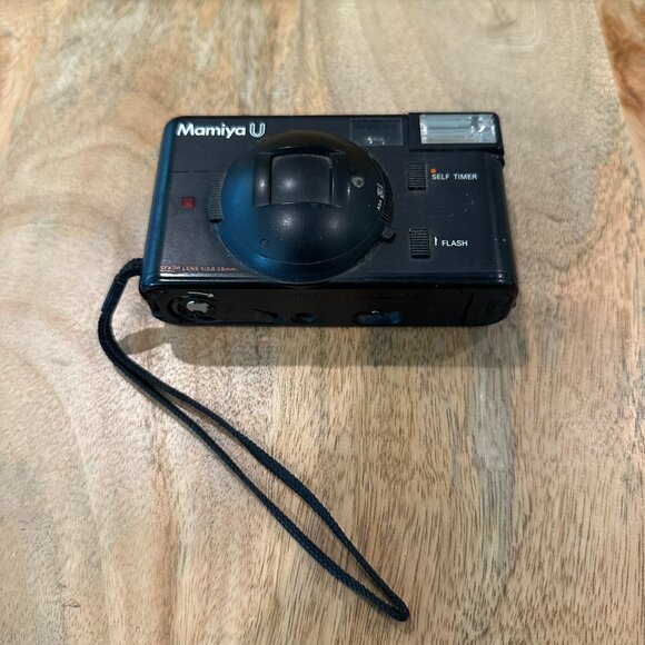 Mamiya U 35mm Point & Shoot Film Camera f/2.8 Lens Black Untested - Picture 2 of 14